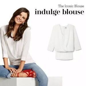 CAbi White Indulge Blouse XS